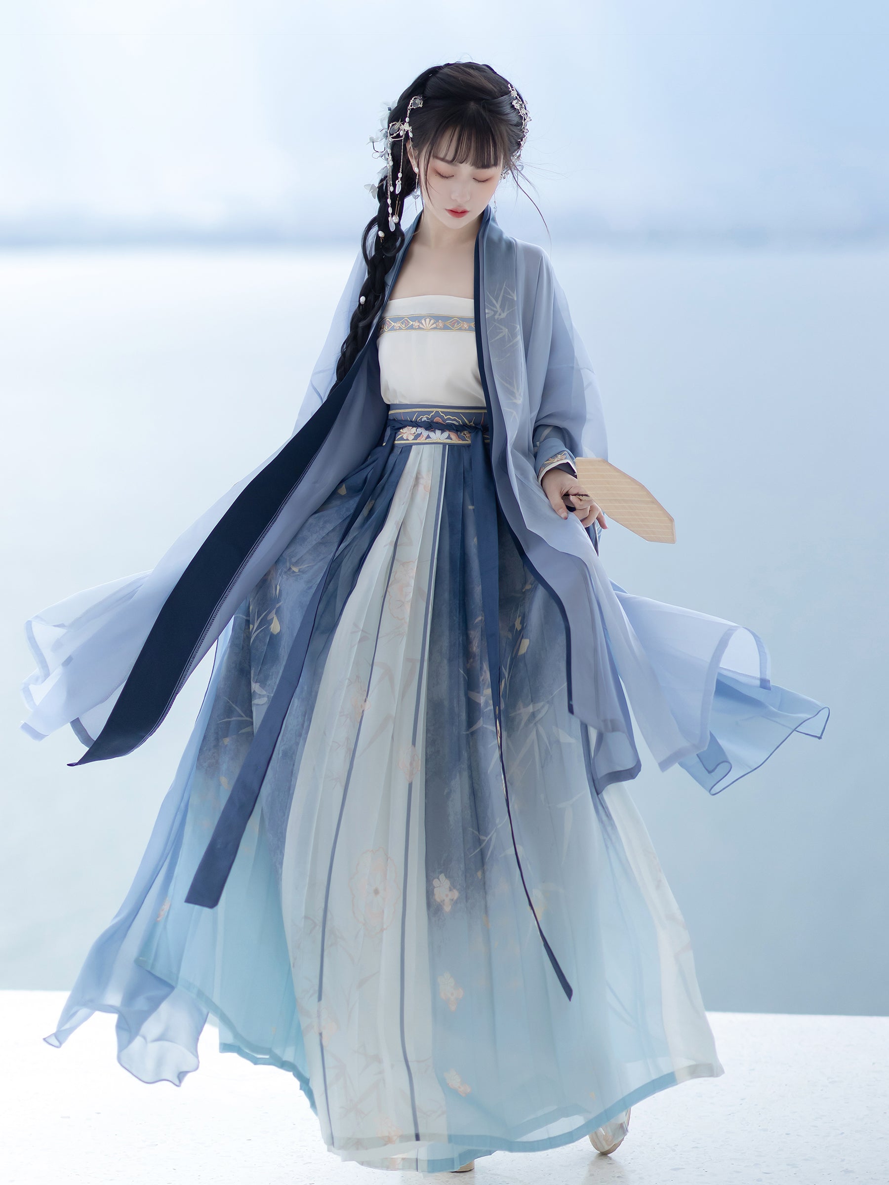 "竹影“ ”Song Dynasty-style Hanfu Set