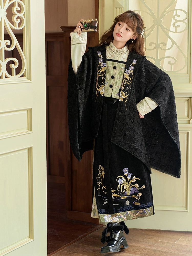 [竹月闲庭] CLOAK & MODERN HANFU SET