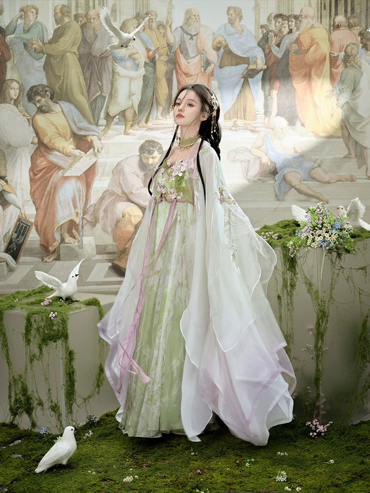 "风祈春至" Modern-style Hanfu Set