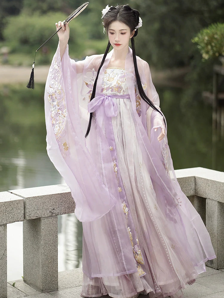 "繁花佛面"Tang-Dynasty Hanfu Set