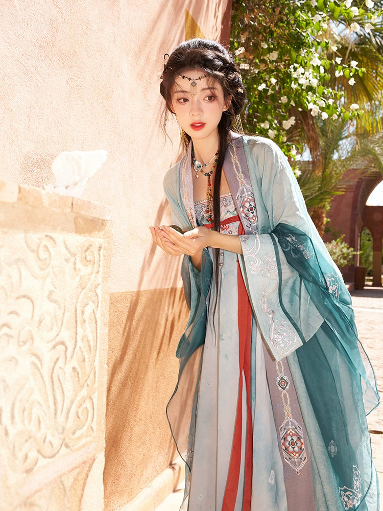 "沧海明珠" Modern-style Hanfu Set