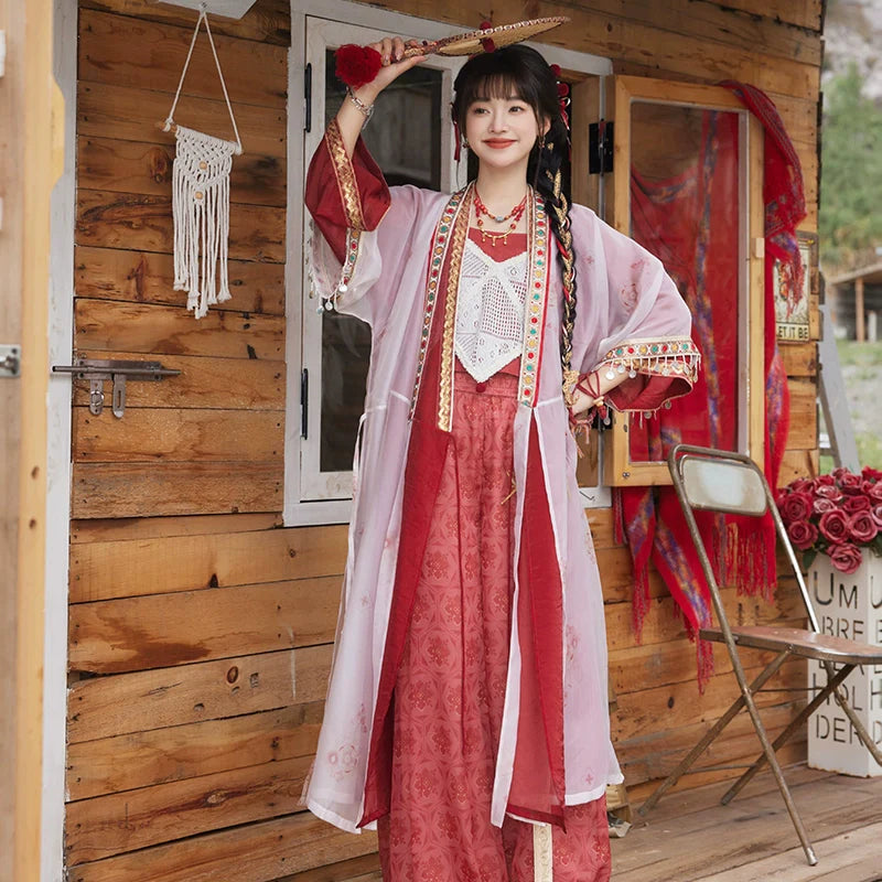 "逍遥弦歌" Modern-style Hanfu Set