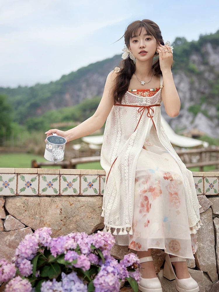 "折枝杨梅" Modern-style Hanfu Set