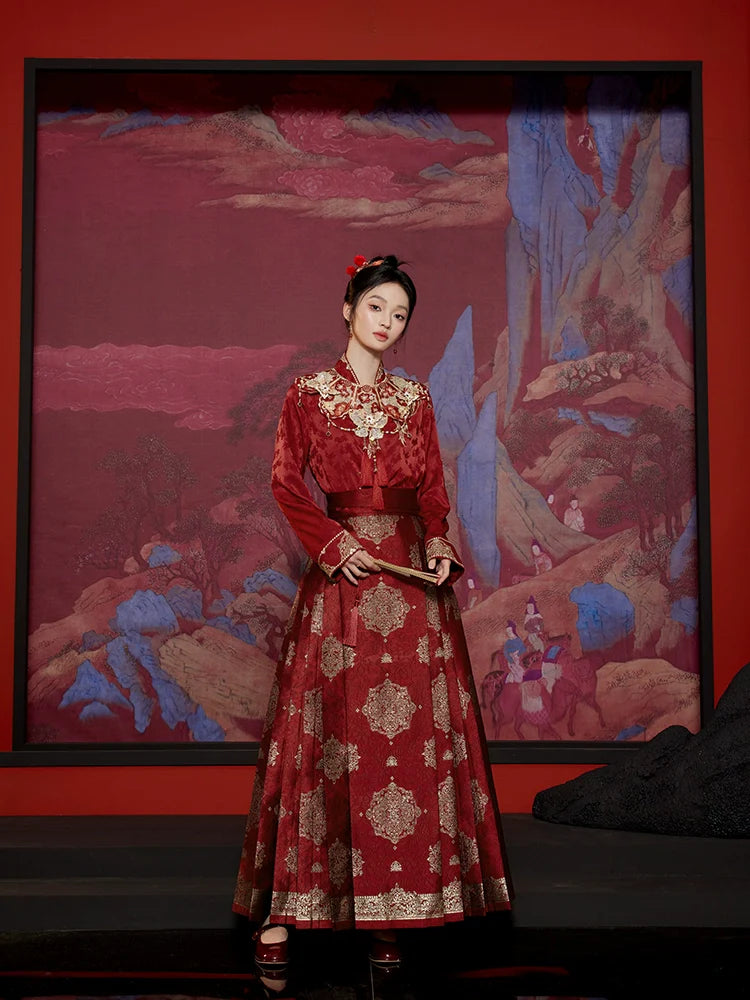 "瑞香宝相" Modern-style Hanfu Set