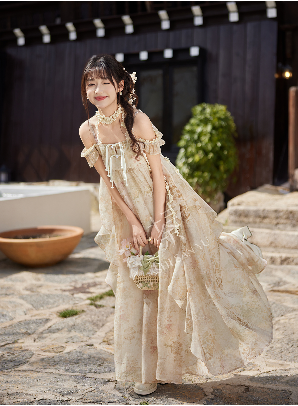 “花洲归处”Modern-style Hanfu Dress