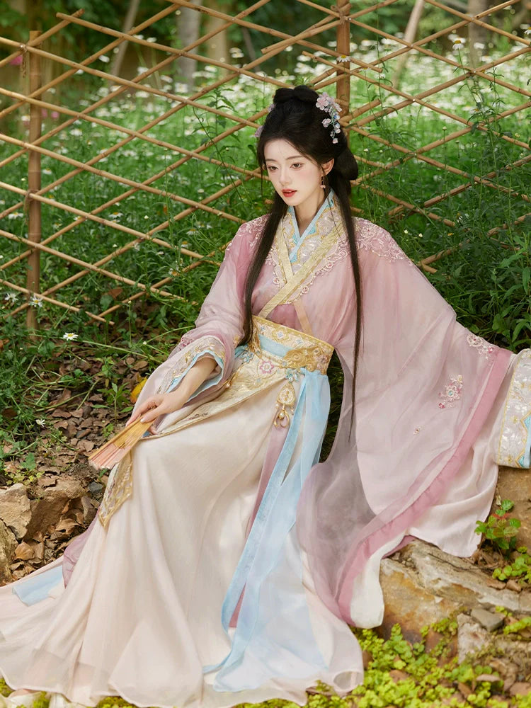 "在水一方" Modern-style Hanfu Set