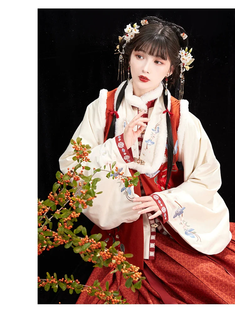 "轻花蝶影"Ming-Dynasty Hanfu Set