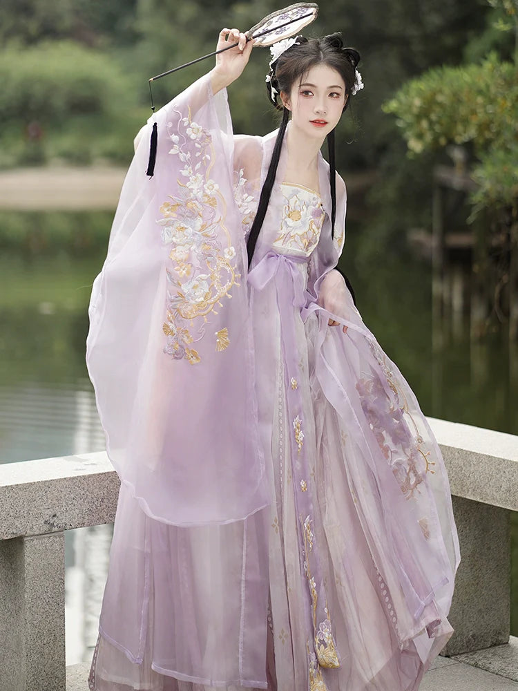 "繁花佛面"Tang-Dynasty Hanfu Set