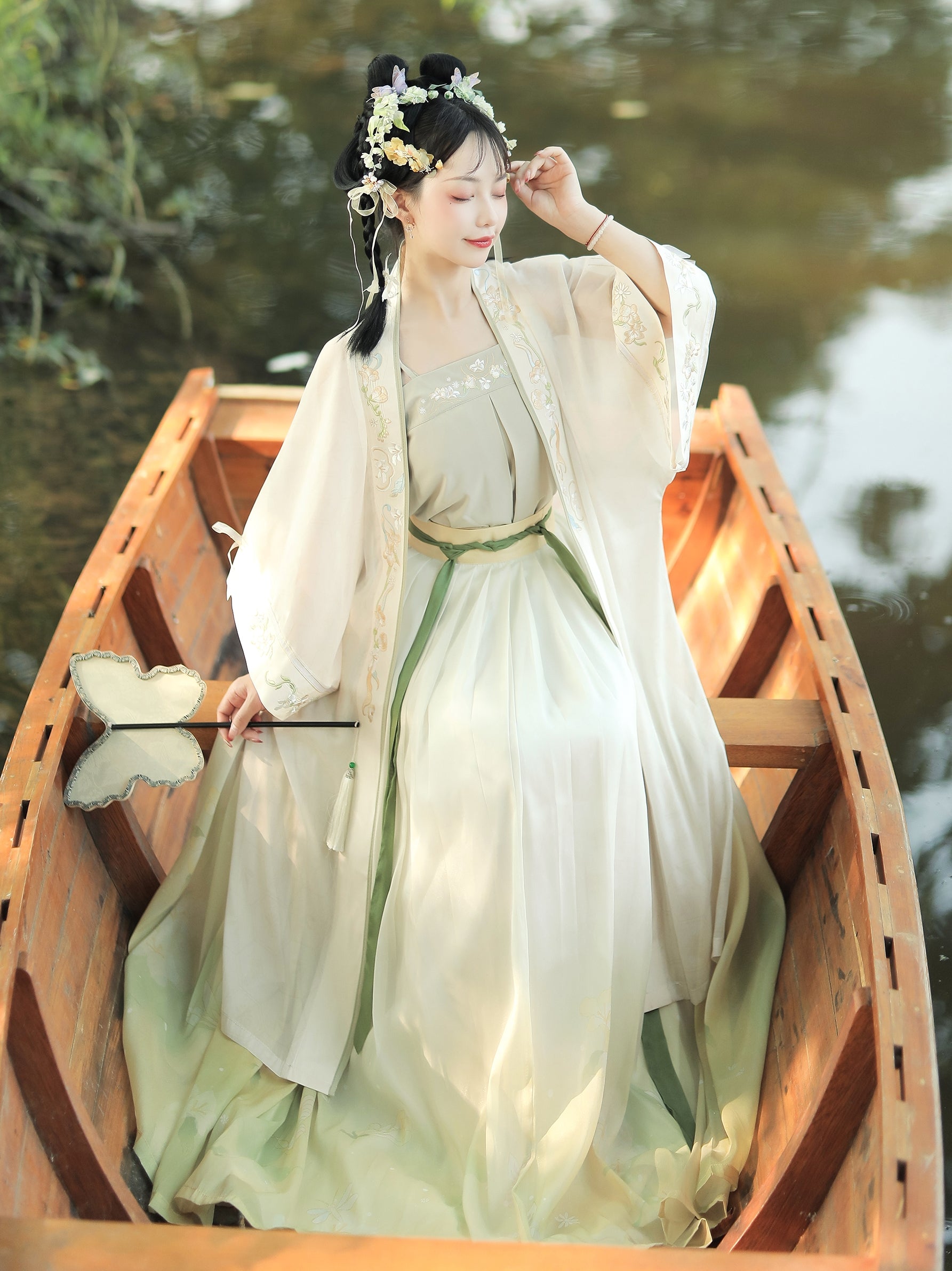 "清欢" Half-Sleeve Pibozi Waist-Coat Song Dynasty-style Hanfu