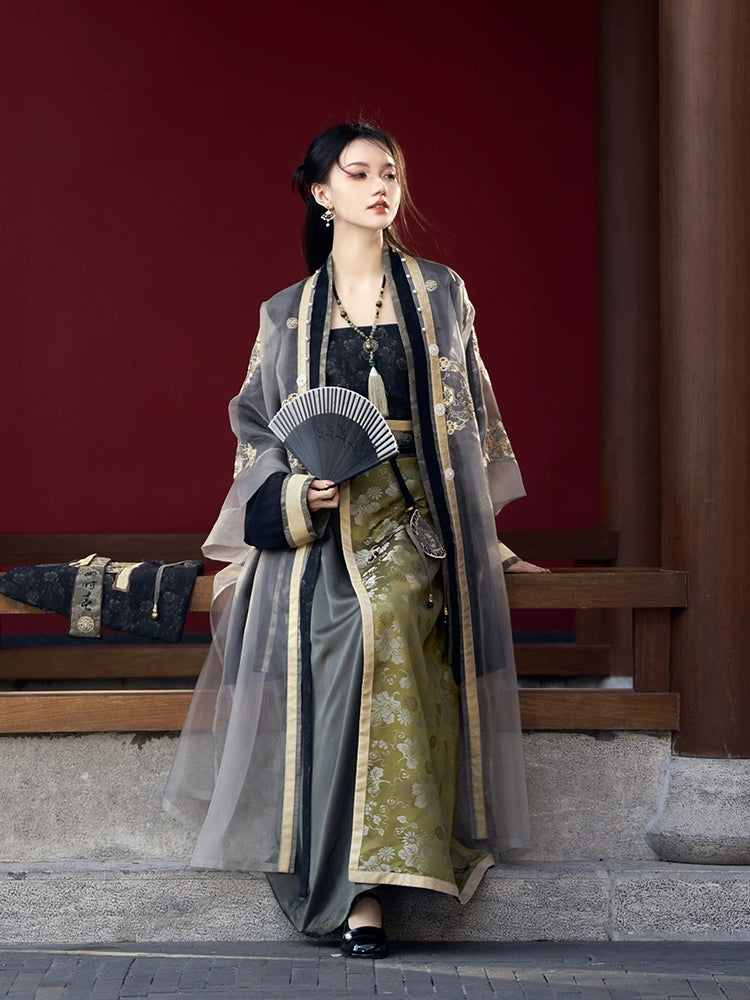 "碧山阑夜" Song Dynasty Hanfu Set