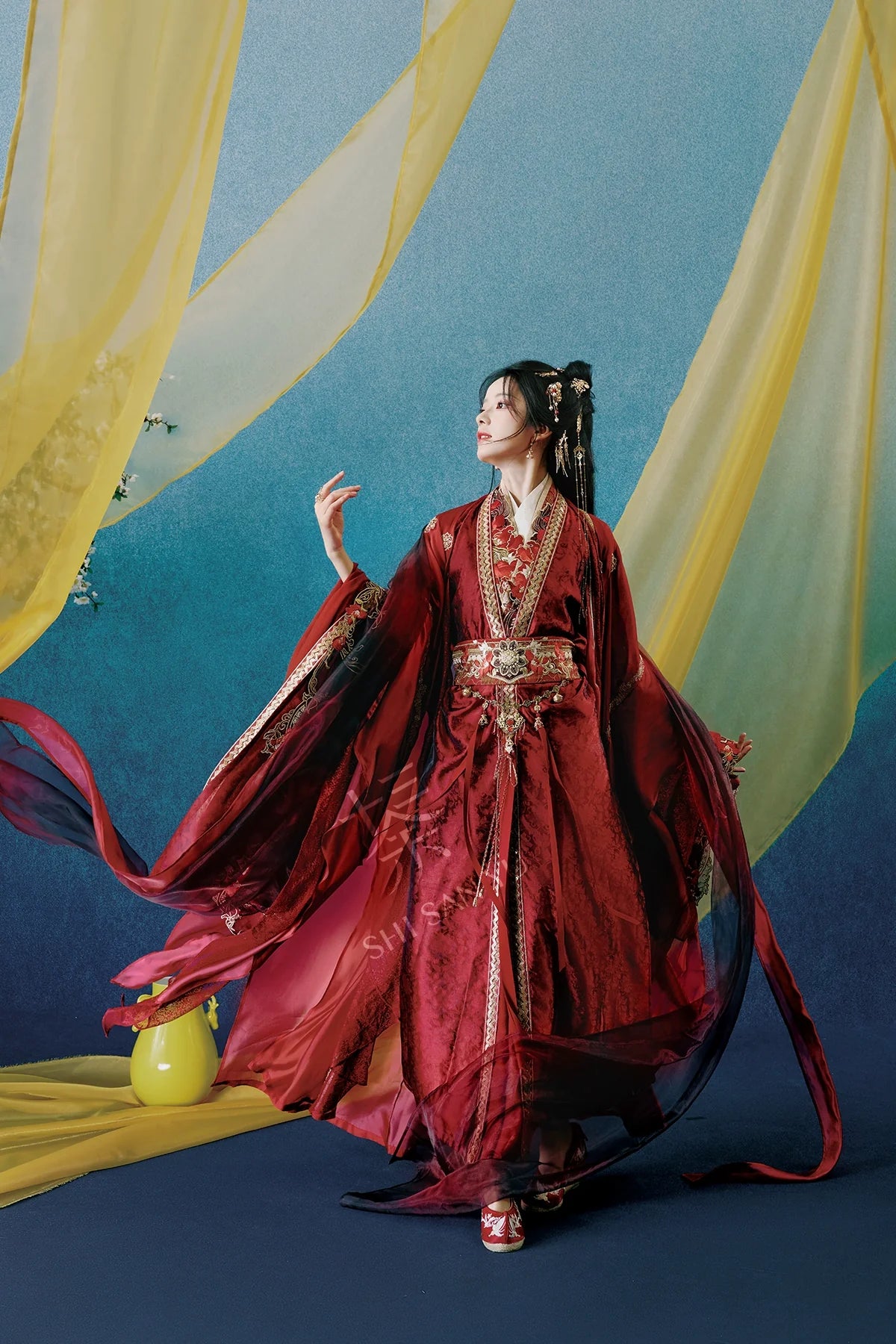 "灼灼相思" Wedding Hanfu Set