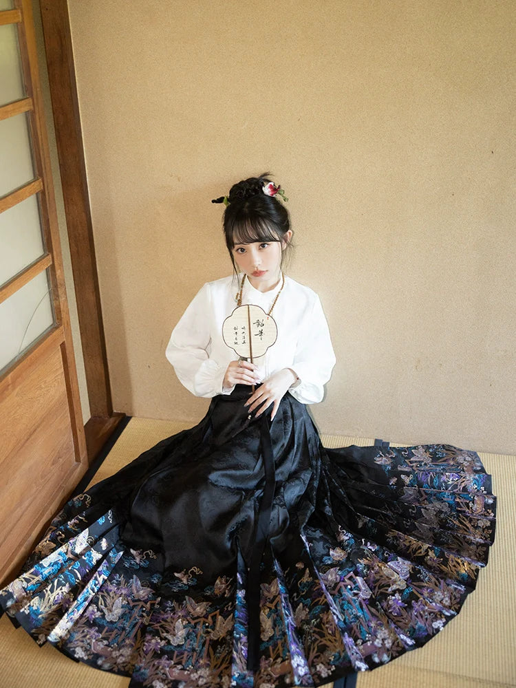 "庄生晓梦" Modern-style Hanfu Set