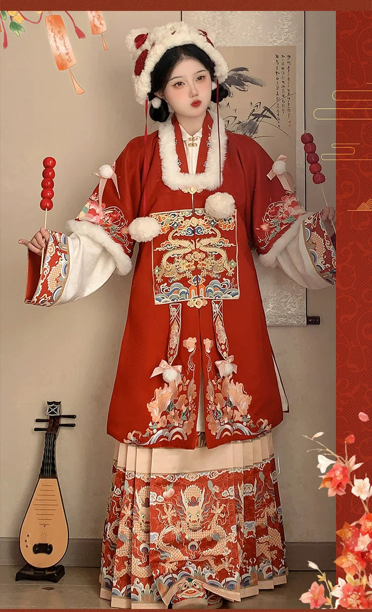 (Final Sale）"九霄龙吟"Ming-Dynasty Hanfu Set