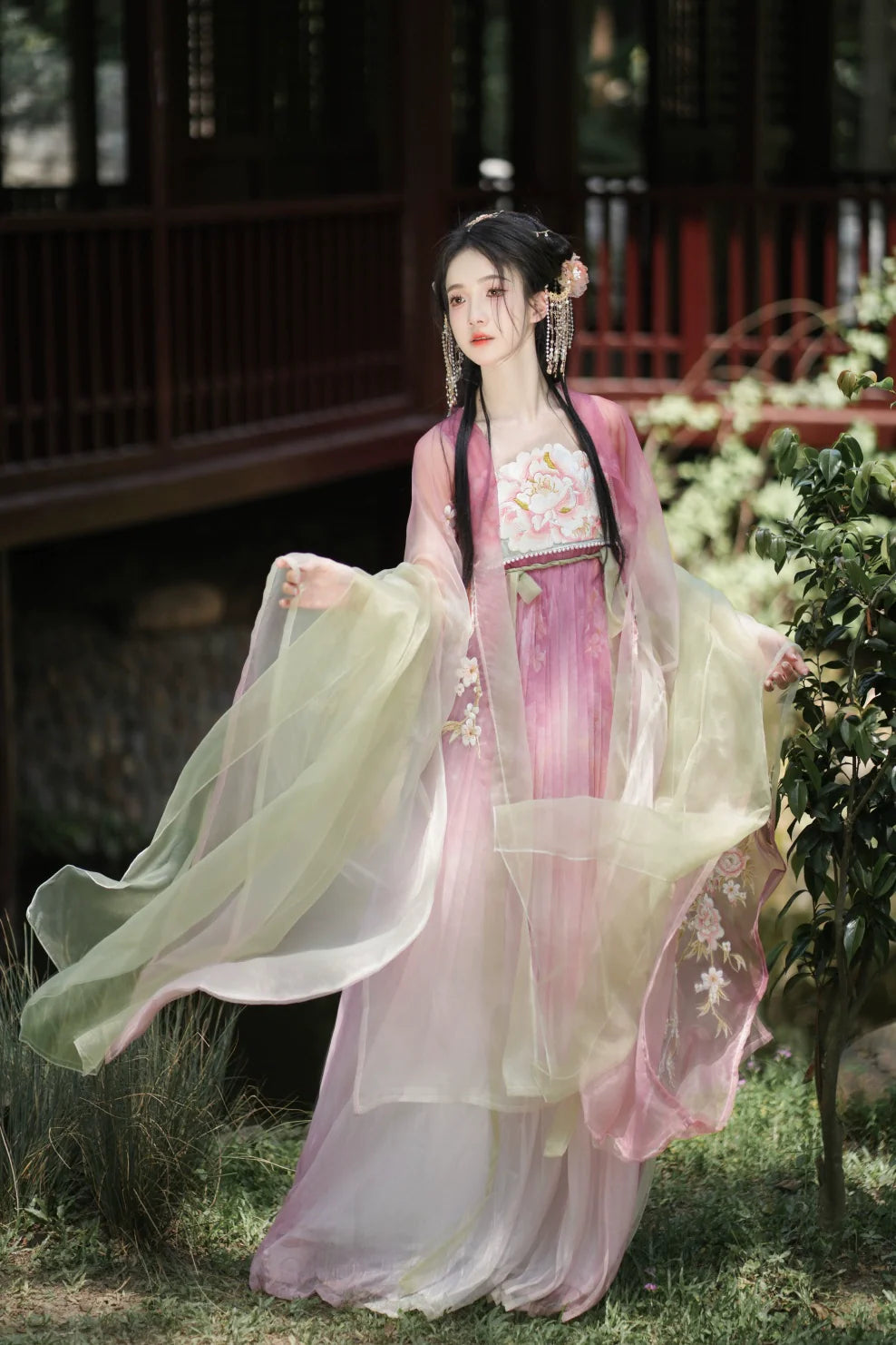 "桃花神"Tang-Dynasty Hanfu Set