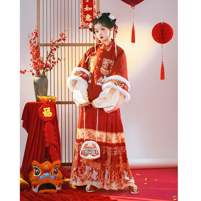 "龙宝送福"Ming-Dynasty Hanfu Set