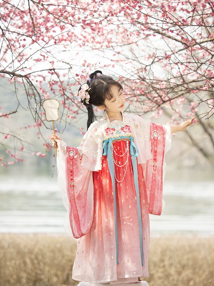 "花盛微雨" Hanfu for Kids