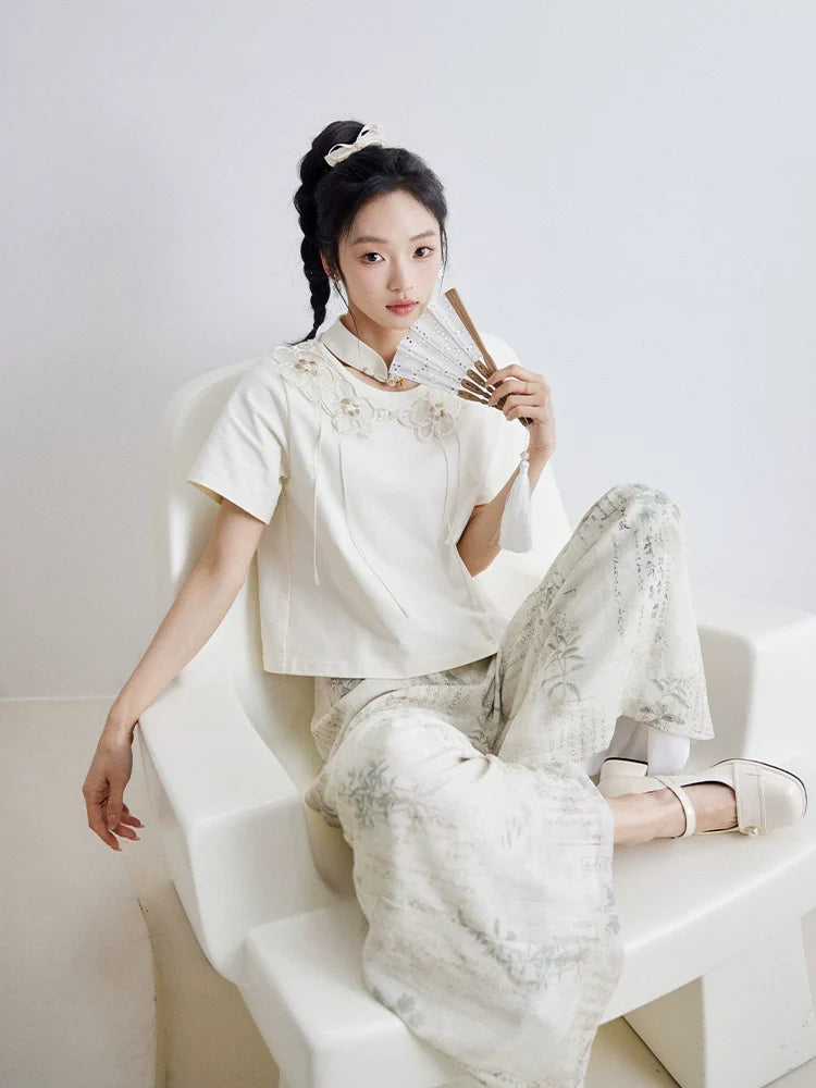 "弄梅" Modern-style Hanfu Set