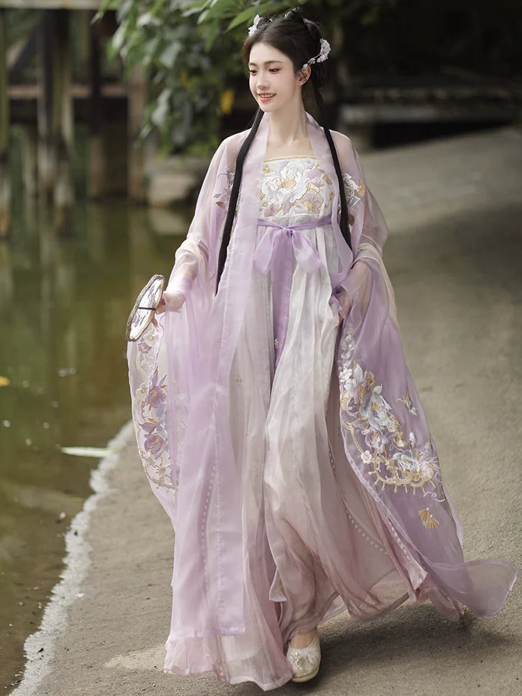 "繁花佛面"Tang-Dynasty Hanfu Set