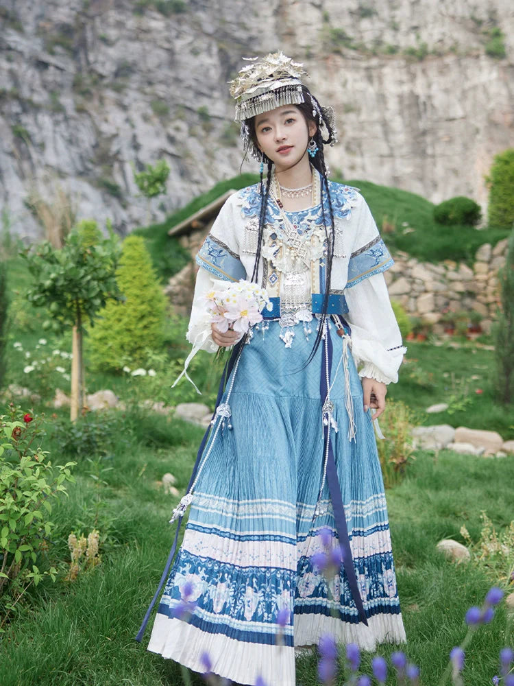 "西江望月" Modern-style Hanfu Set