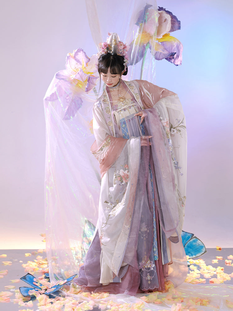 "无尽舜华" Embroidered Gradient Tang-style Hanfu