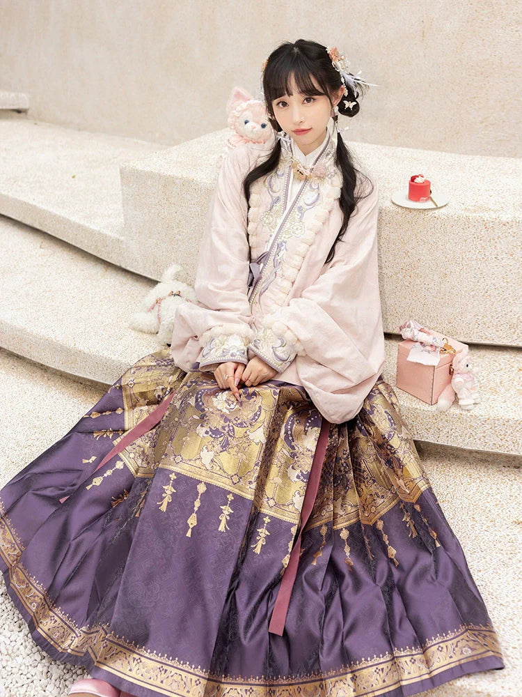 "紫釉金霜" Modern Hanfu Set