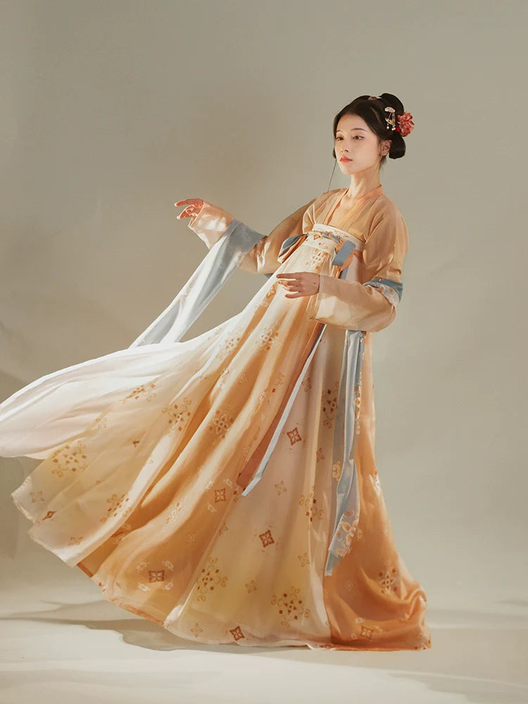 "厌离" Tang Dynasty Hanfu Set