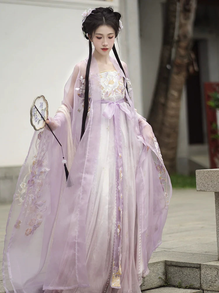 "繁花佛面"Tang-Dynasty Hanfu Set