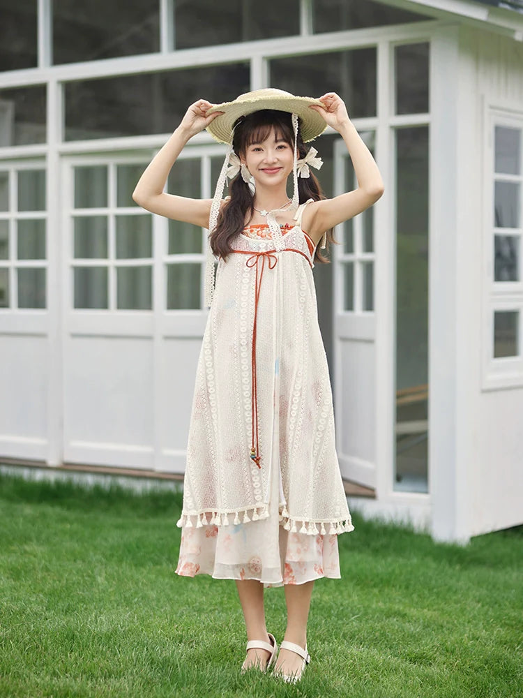 "折枝杨梅" Modern-style Hanfu Set