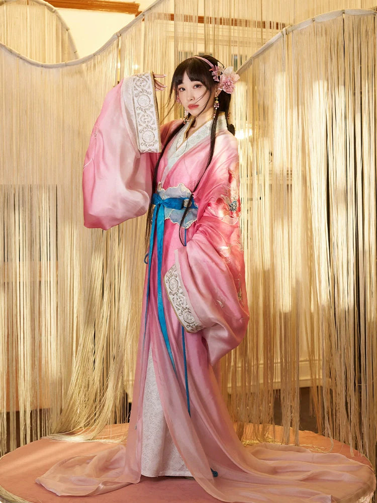 "荷兮" Jin Dynasty Hanfu Set