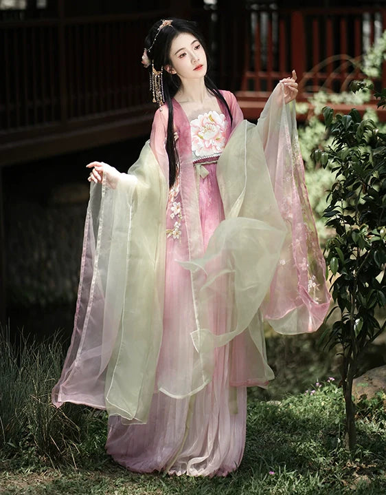 "桃花神"Tang-Dynasty Hanfu Set