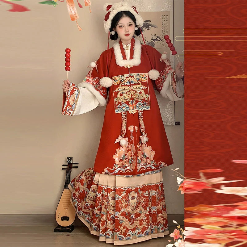 (Final Sale）"九霄龙吟"Ming-Dynasty Hanfu Set