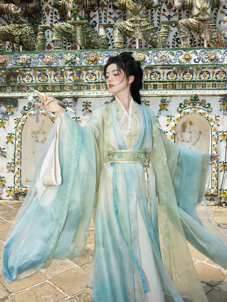 "文竹清音" Modern-style Hanfu Set