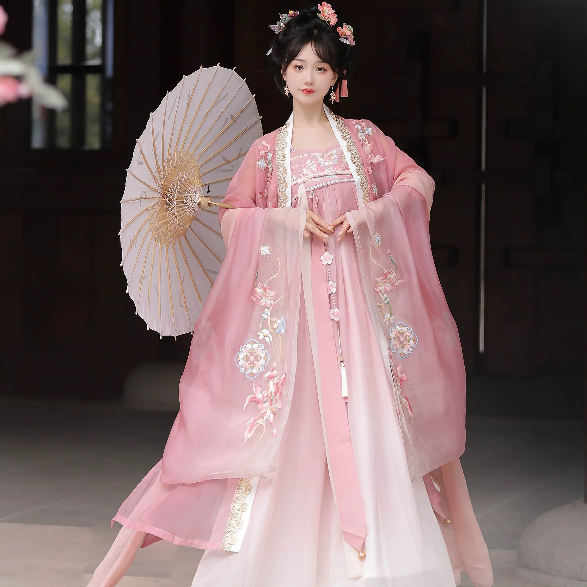 "远山芙蓉" Tang Dynasty Hanfu Set