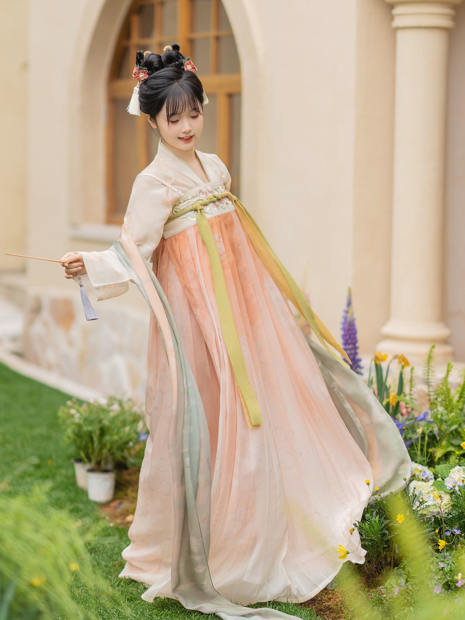 "垂丝海棠" Tang Dynasty Style Hanfu Set