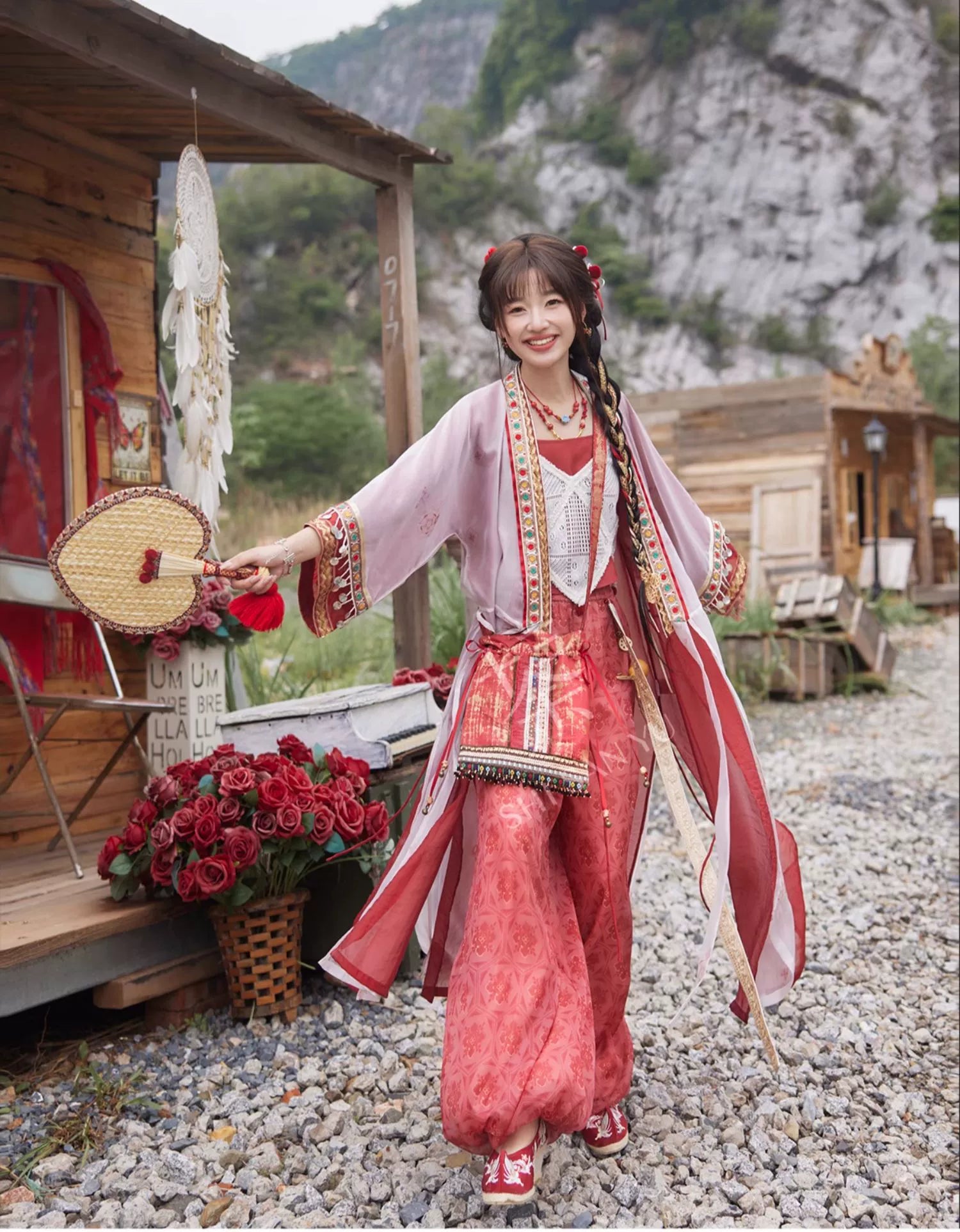 "逍遥弦歌" Modern-style Hanfu Set