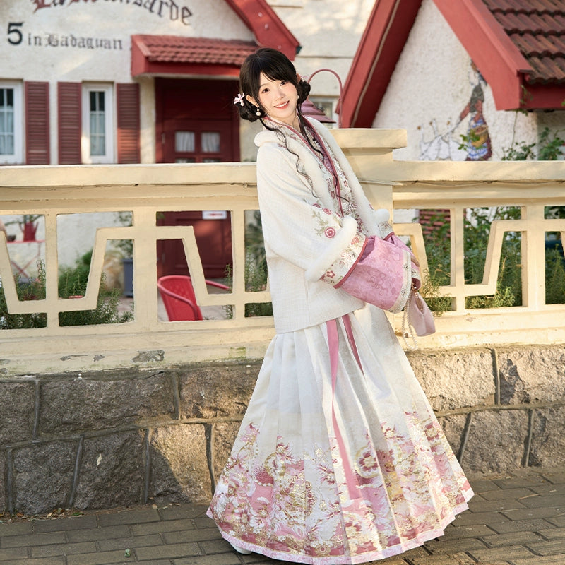 [凤庭飞花] PHOENIX COURT BLOOM - EMBROIDERED HANFU SET