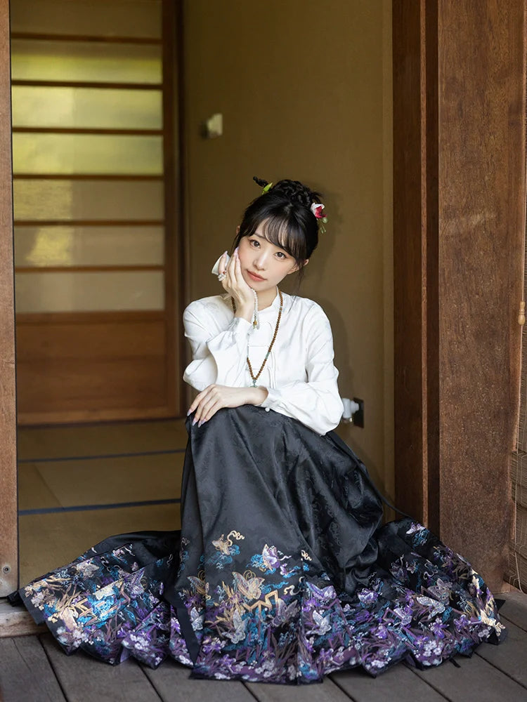 "庄生晓梦" Modern-style Hanfu Set