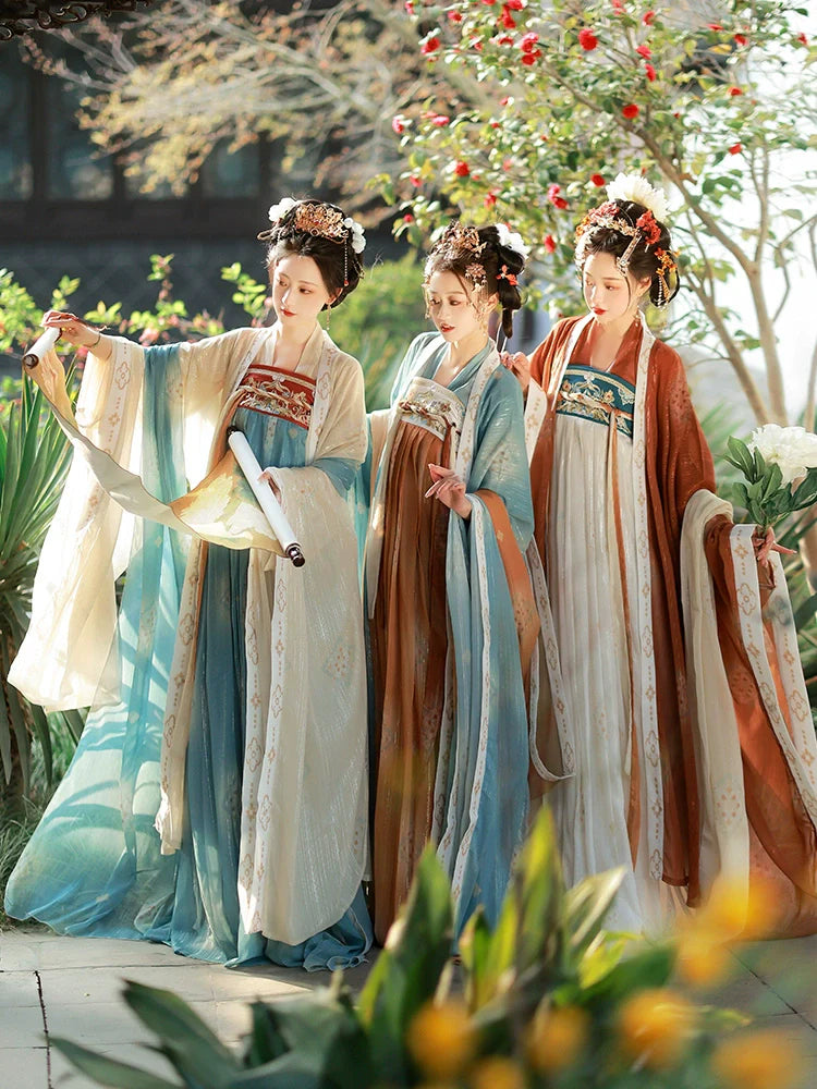 "春宫曲"Tang-Dynasty Hanfu Set