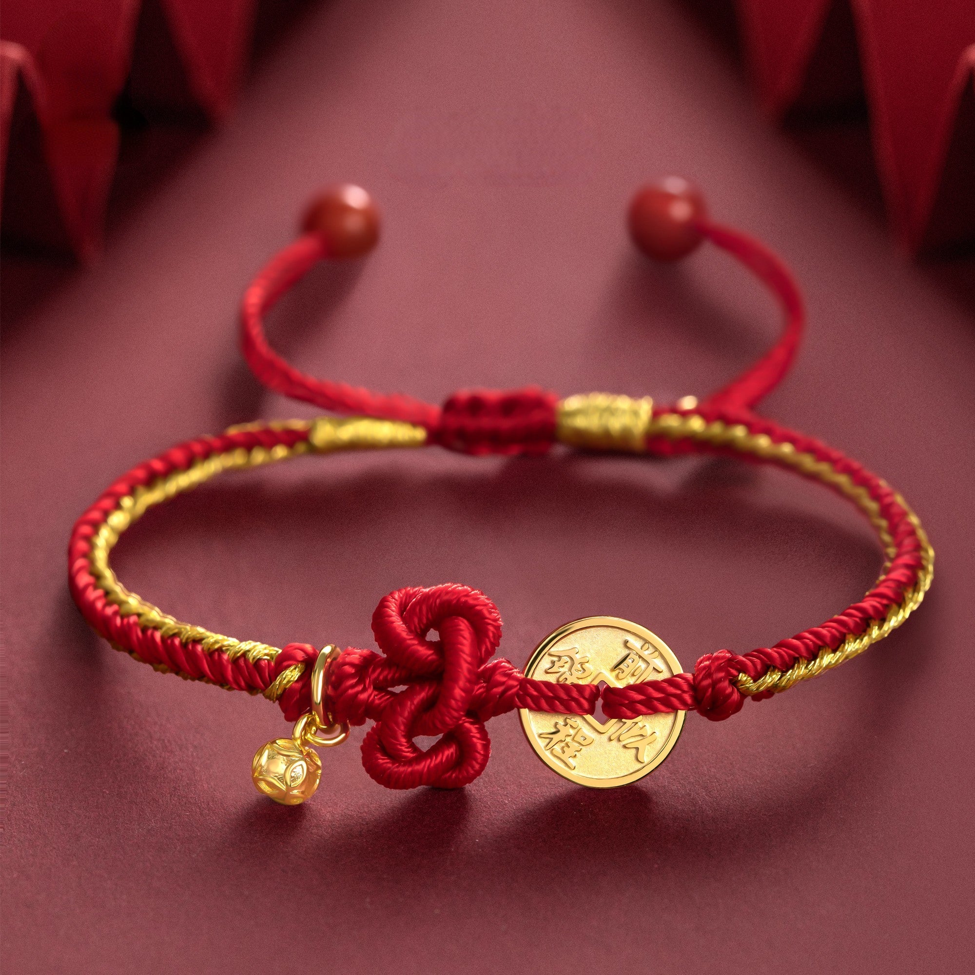 "Bright Future 前程似锦" Top Scholar Woven Red String Bracelet