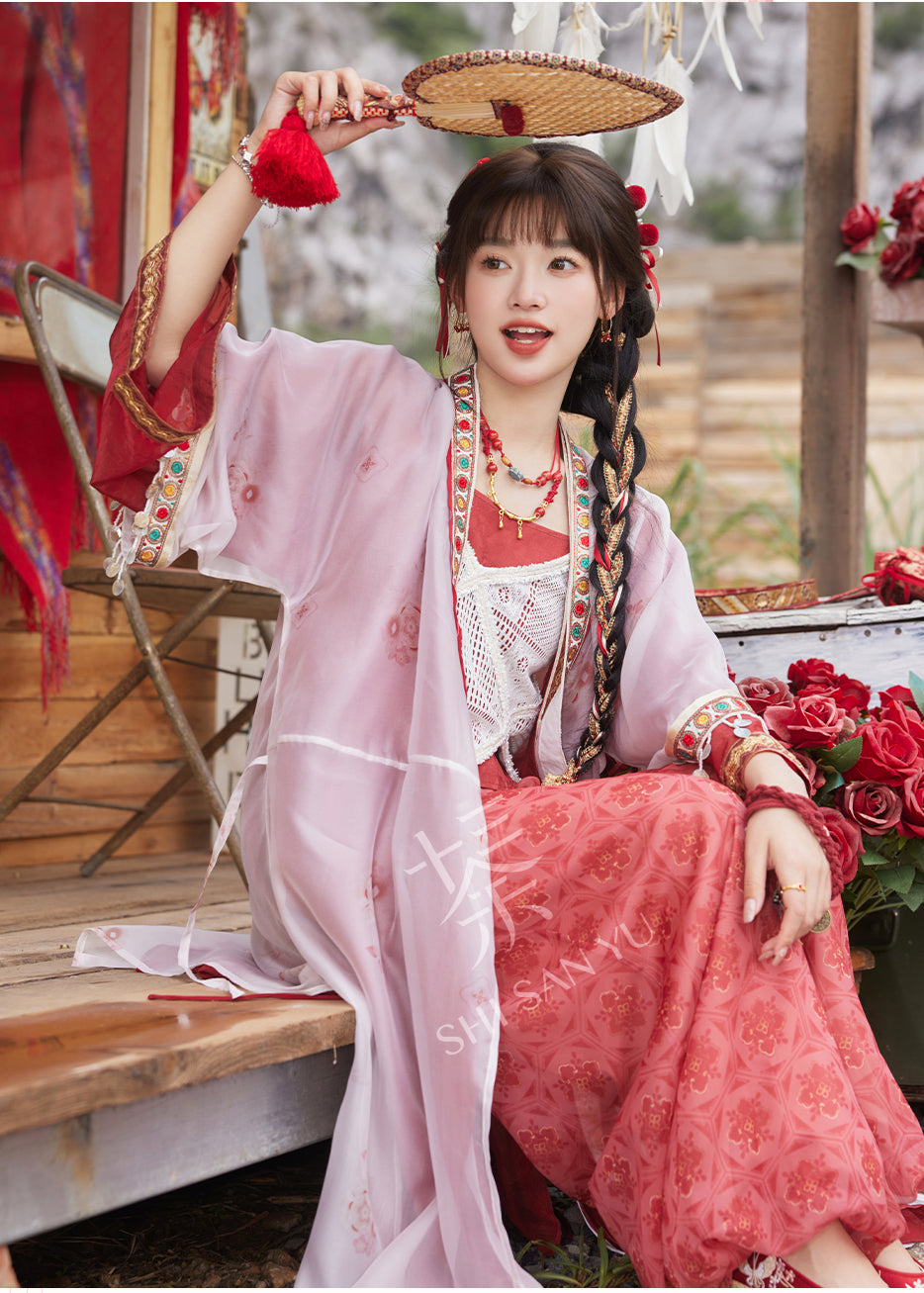 "逍遥弦歌" Modern-style Hanfu Set