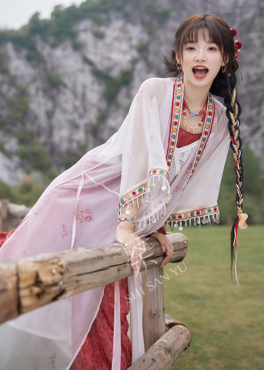 "逍遥弦歌" Modern-style Hanfu Set