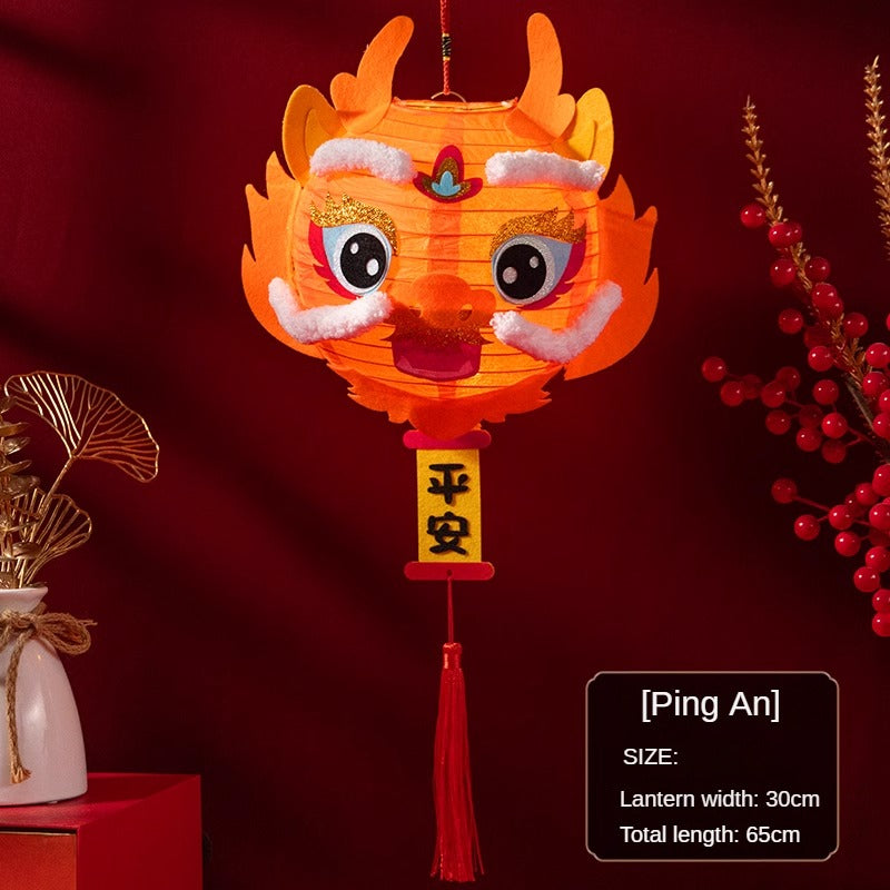 Dragon Year Children's Handheld DIY Lantern