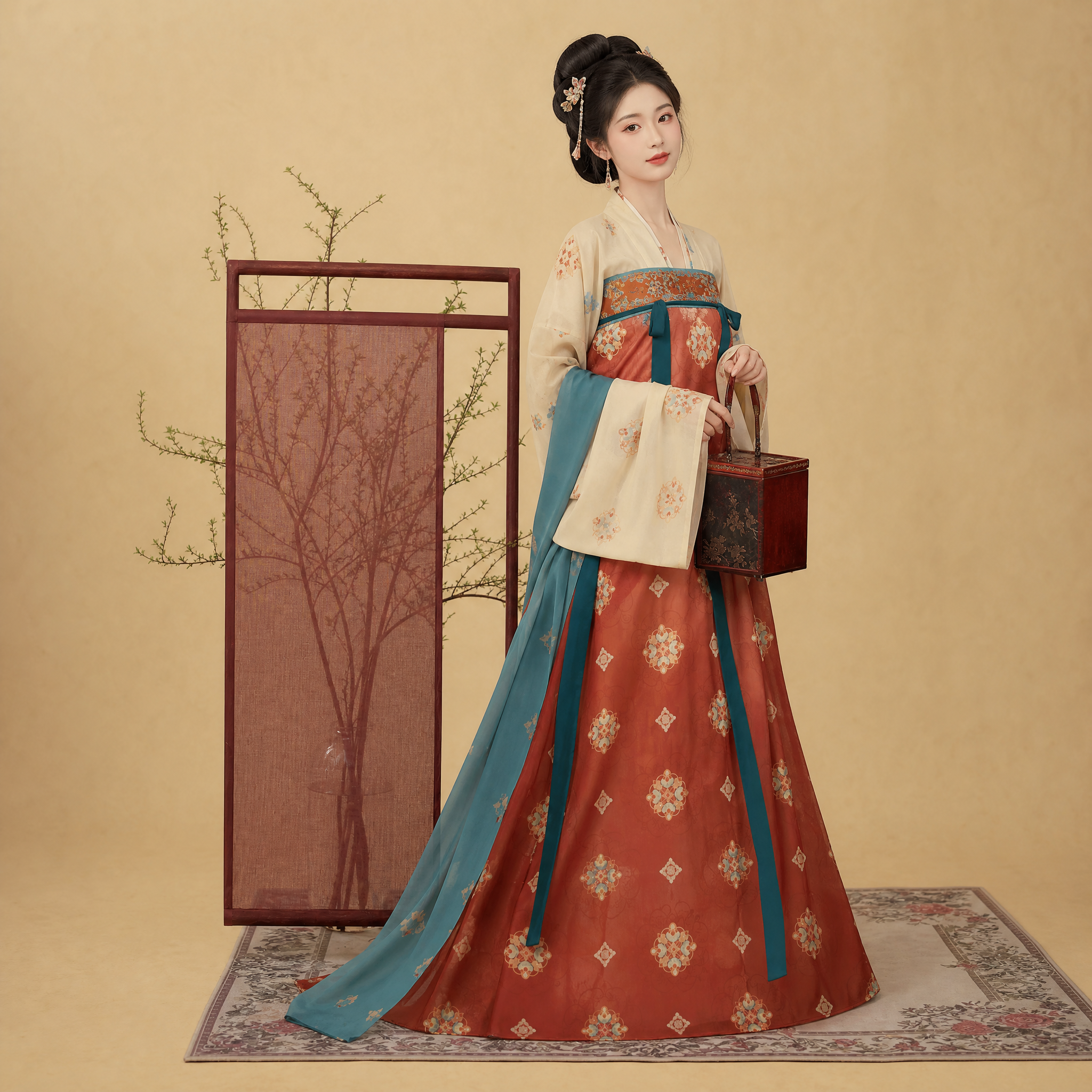 芳华国色 Tang-Style Qi Xiong Set