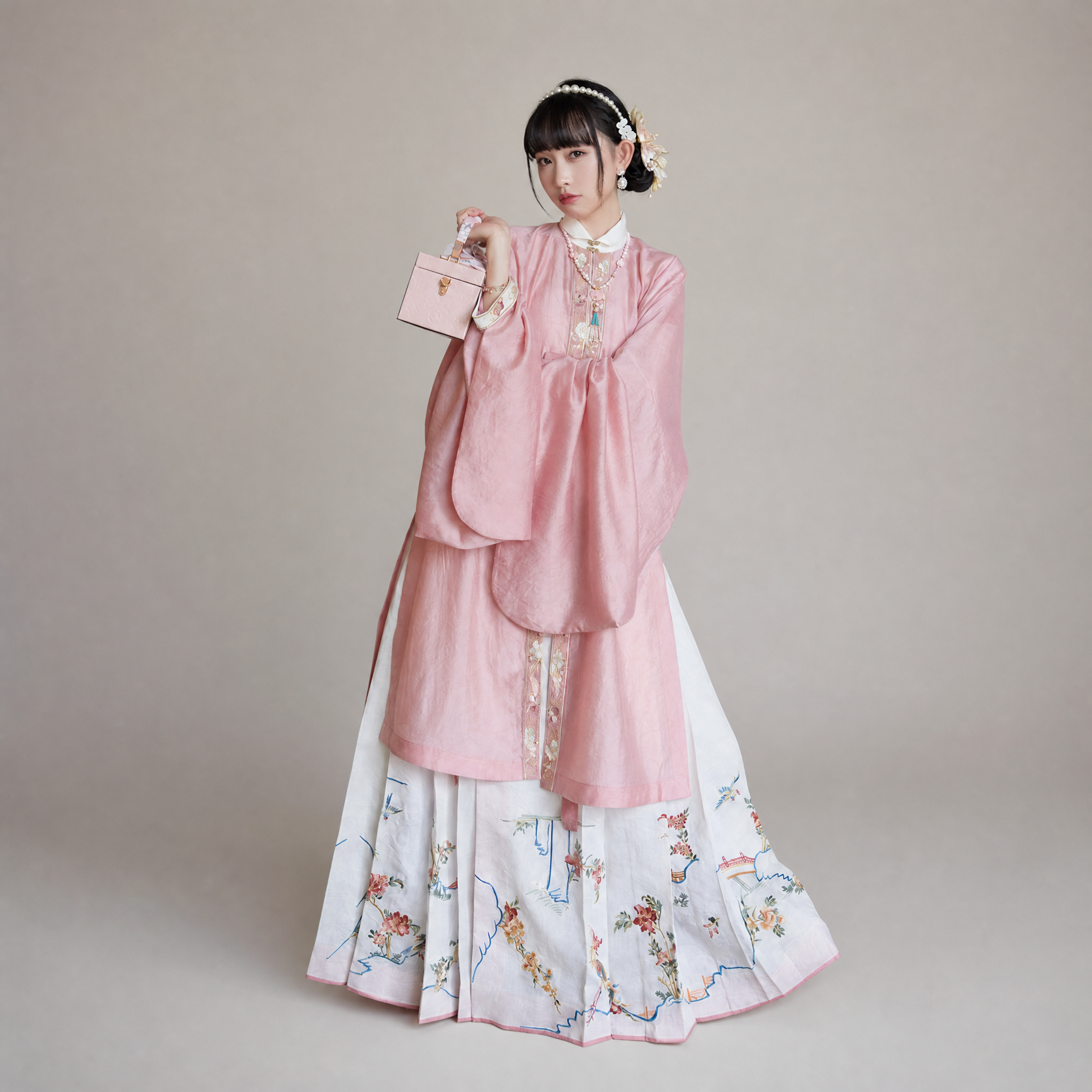 Moonlit Blossom Mamian Skirt Set