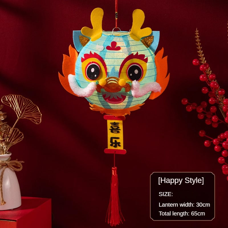 Dragon Year Children's Handheld DIY Lantern