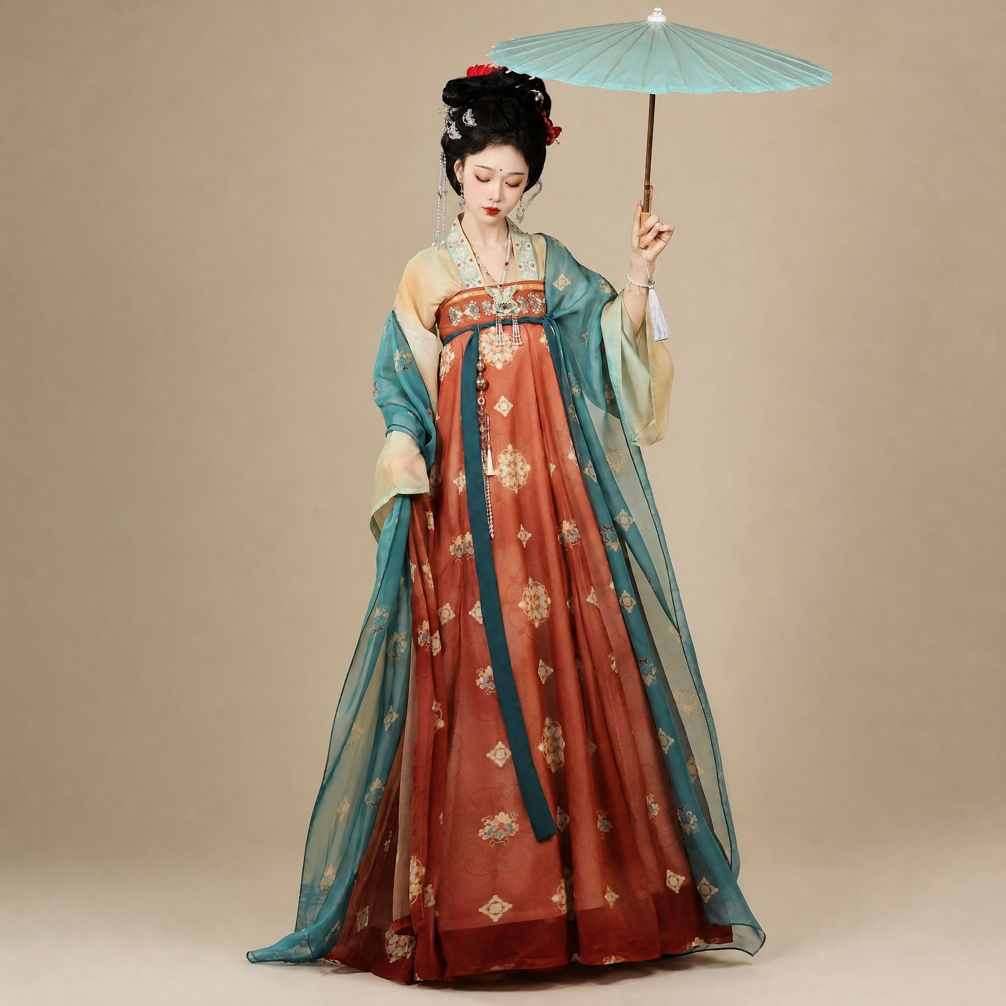 芳华国色 Tang-Style Qi Xiong Set