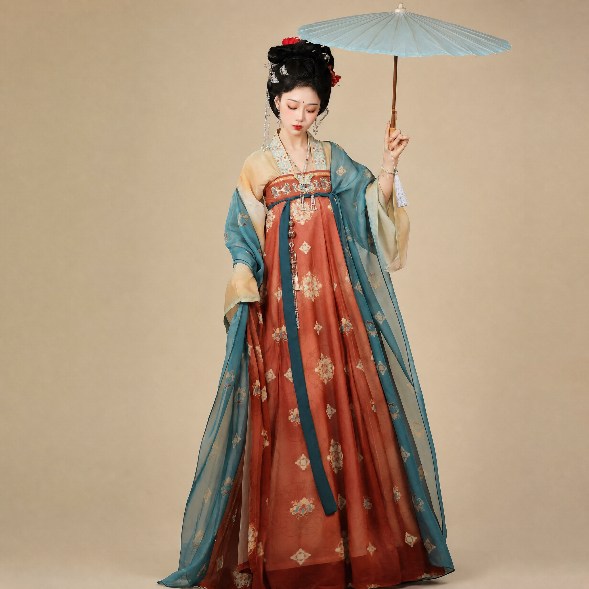 芳华国色 Tang-Style Qixiong Set