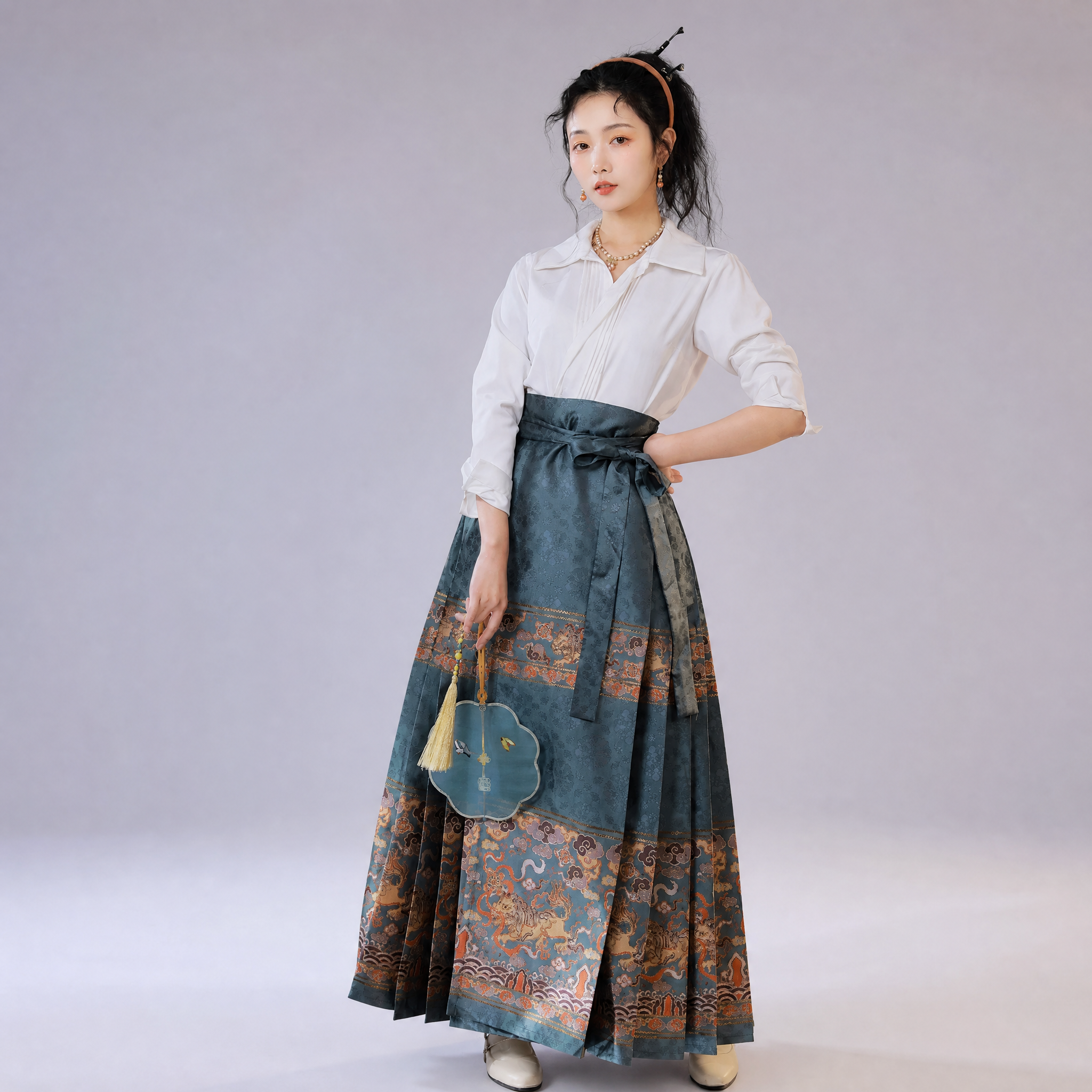 狮子球 Mamian Skirt Set