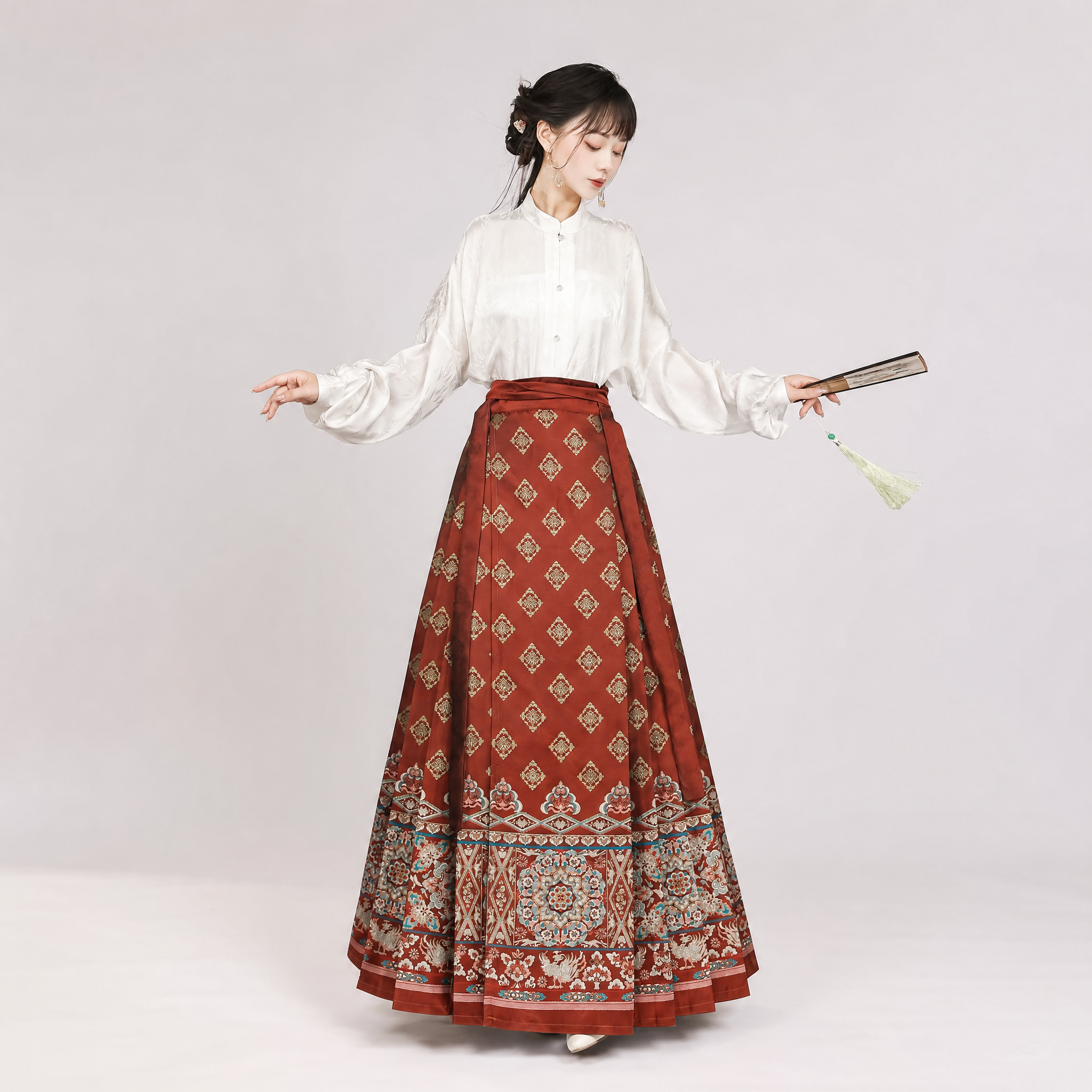 明月松间 Spirited Moon Pine Mamian Skirt